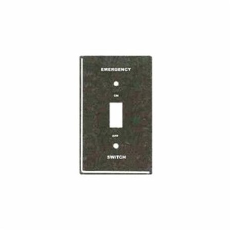 Mulberry Electrical Box Cover, 1 Gang Gang, Steel, Toggle Switch Cover Type 41052